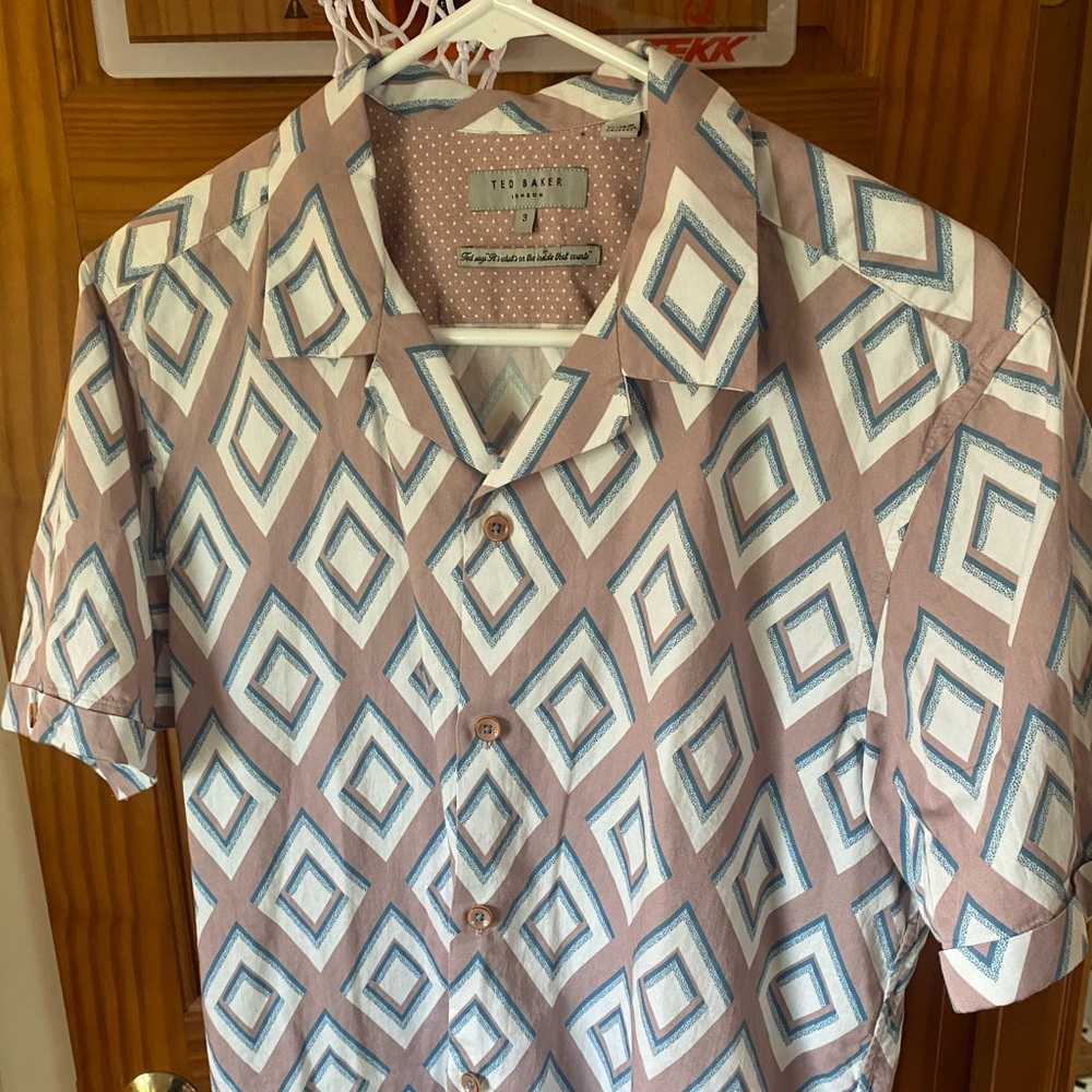 Ted Baker diamond print button-up